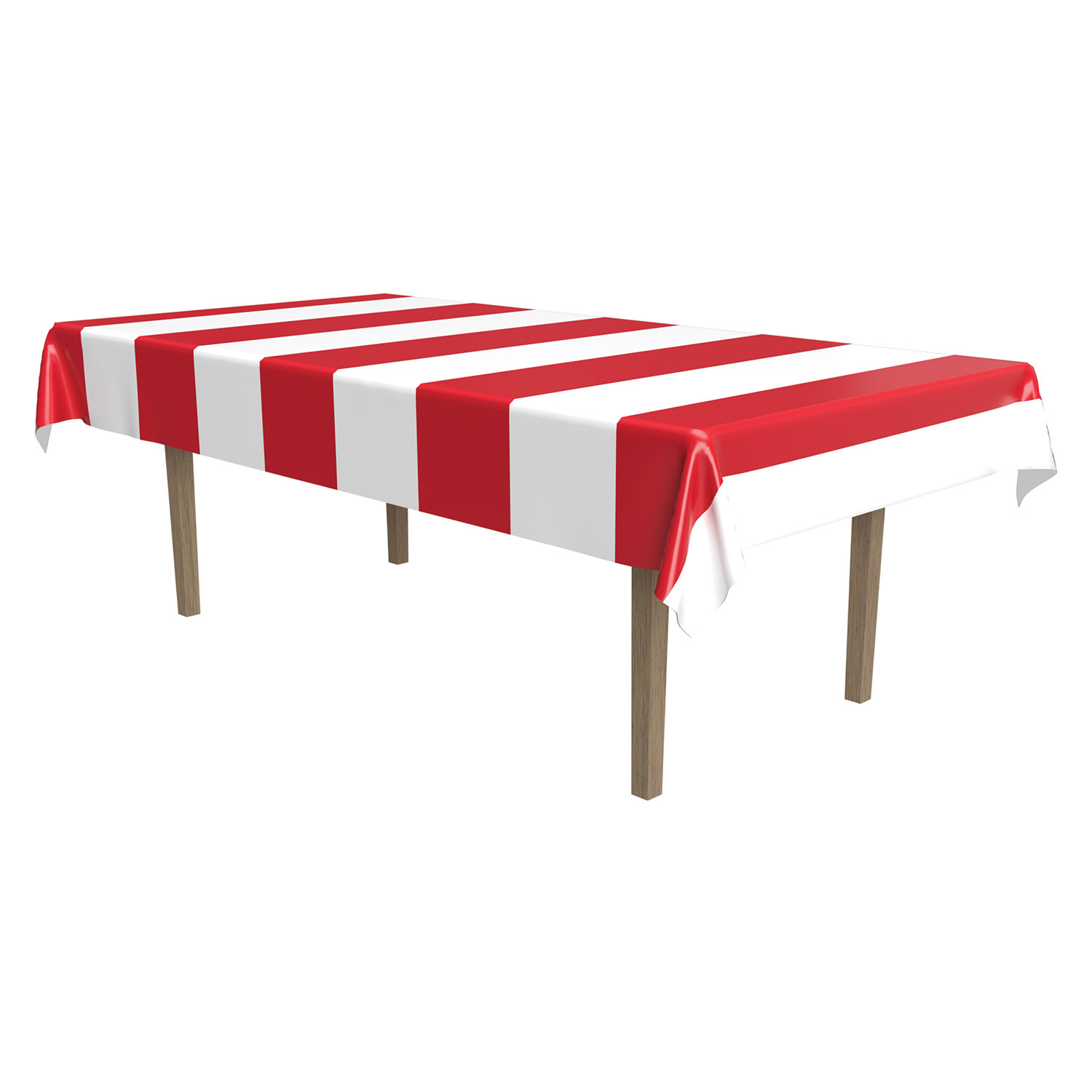 RED & White Stripes Tablecover