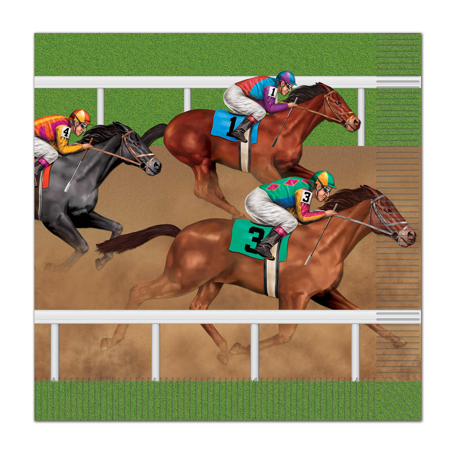 HORSE Racing Luncheon Napkins