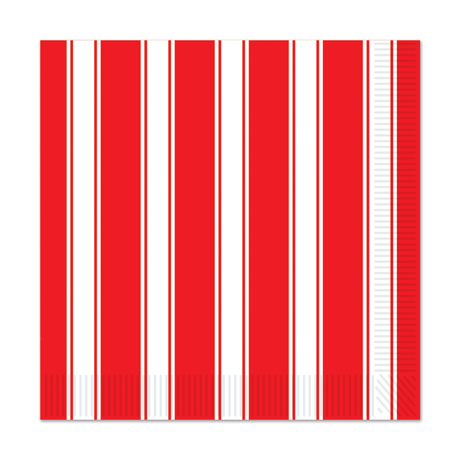 RED & White Stripes Luncheon Napkins