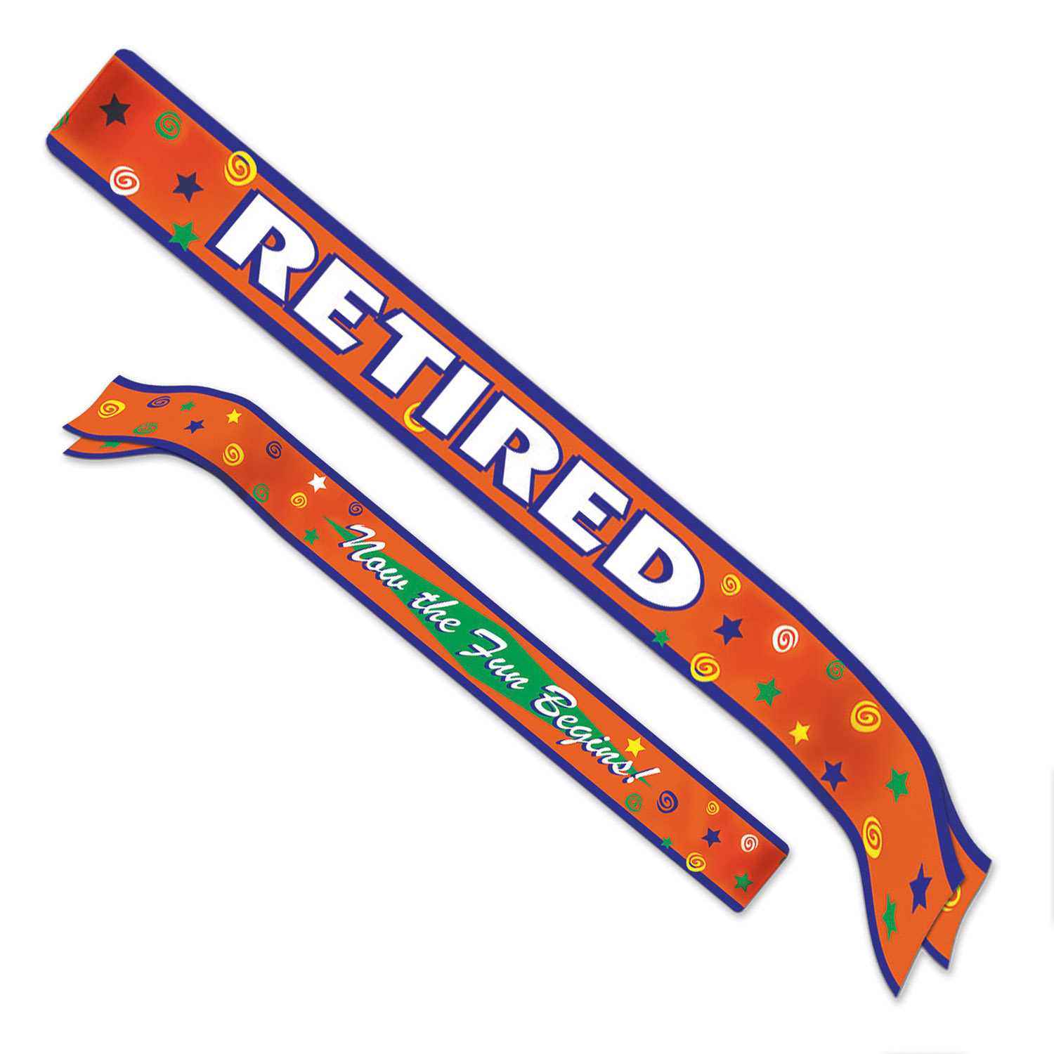 Retired Now The Fun Begins! SATIN Sash