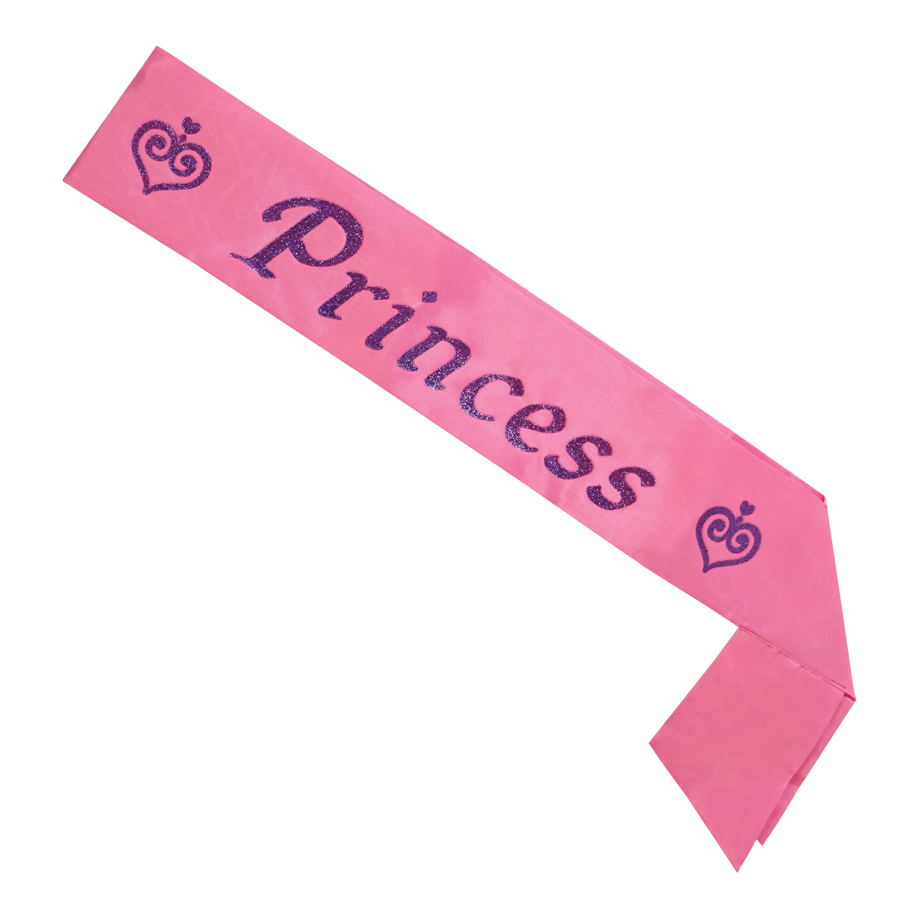 Glittered Princess Satin Sash