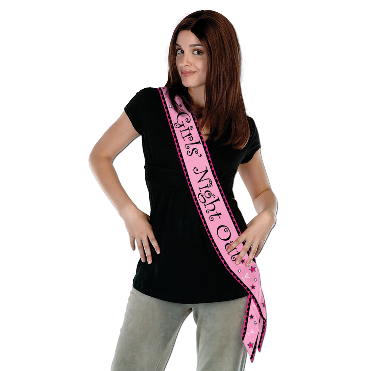 Girls' Night Out Satin Sash