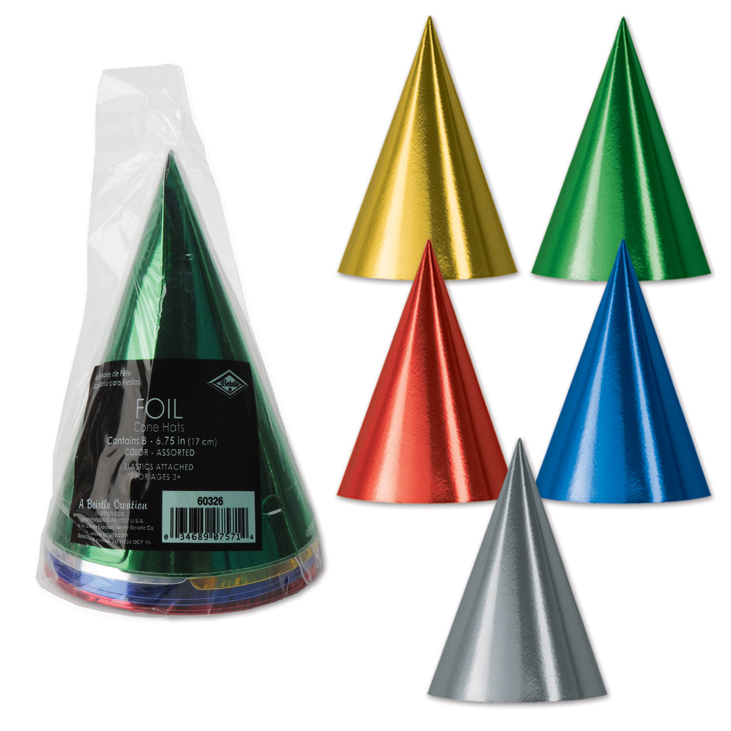 Pkgd Foil Cone HATS