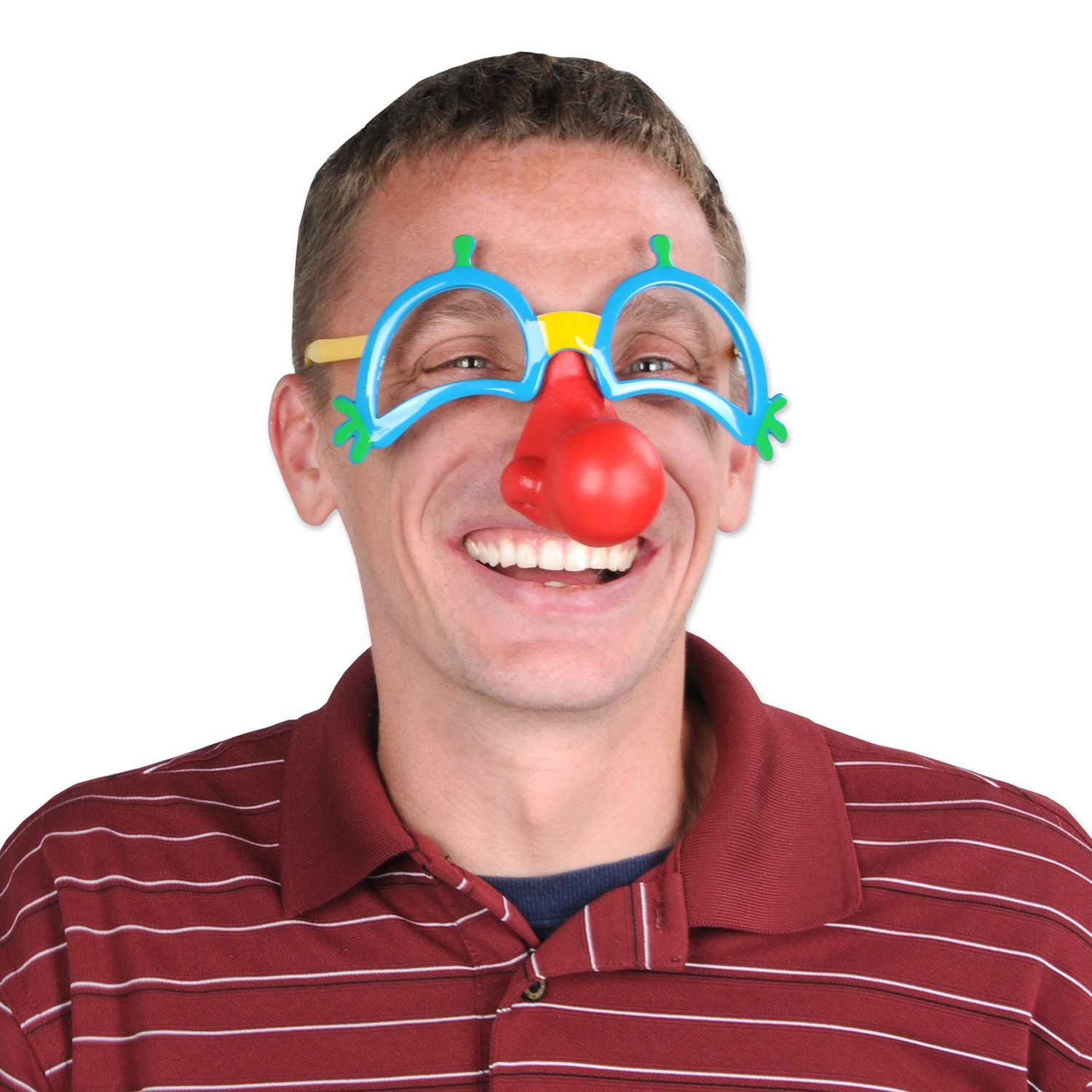 Clown GLASSES w/Nose