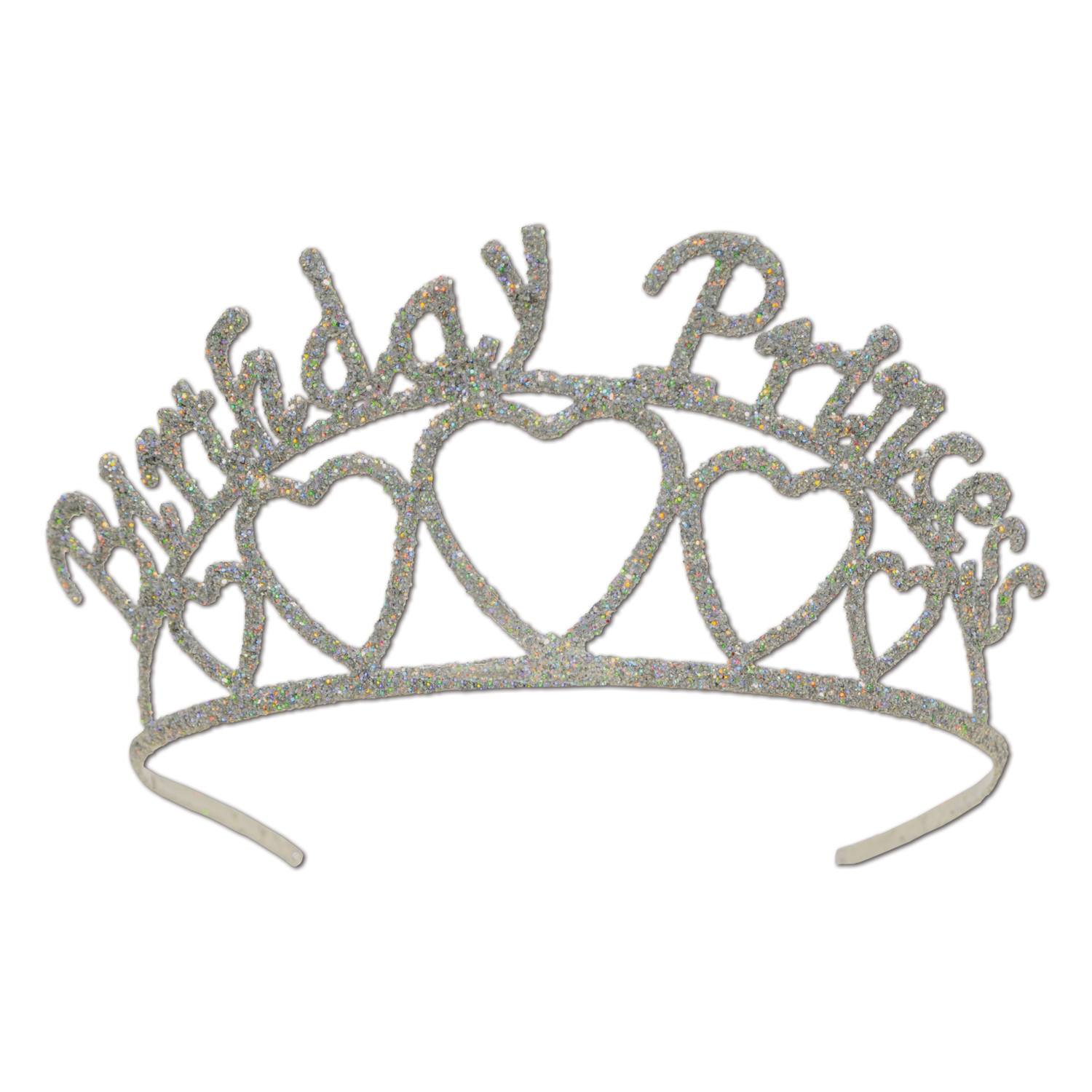 Glittered Metal Birthday Princess TIARA