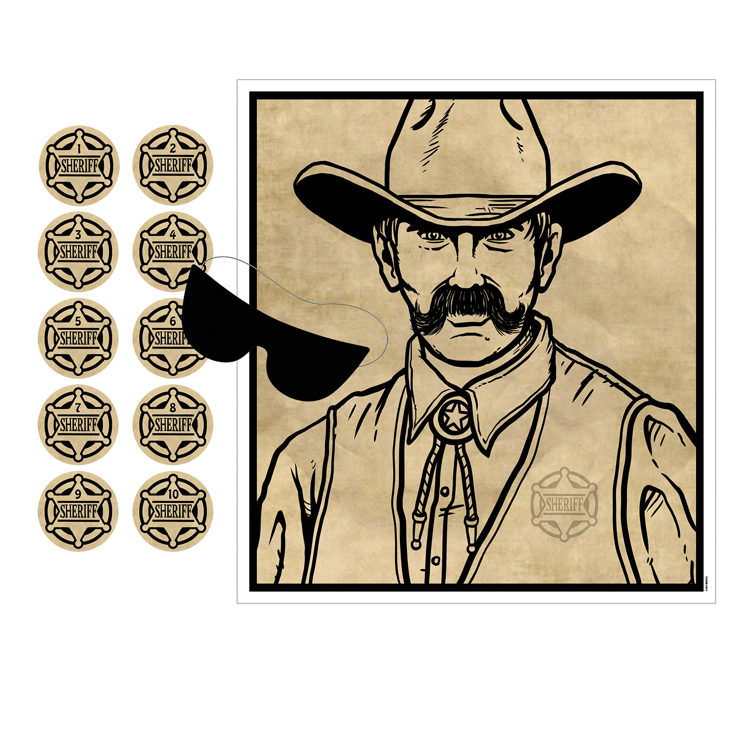 Pin The Badge On The Sheriff GAME