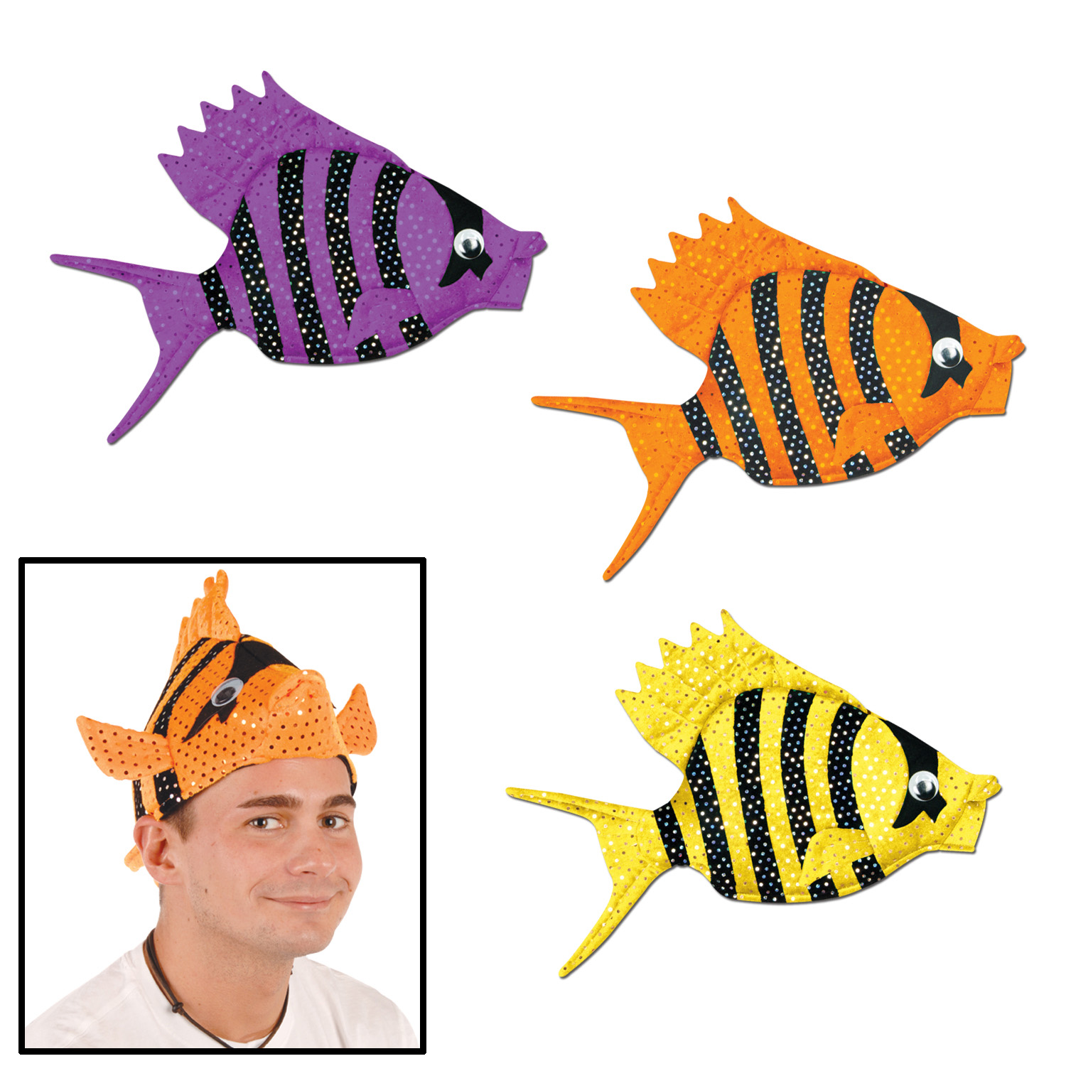 Plush Luau Fish HATS