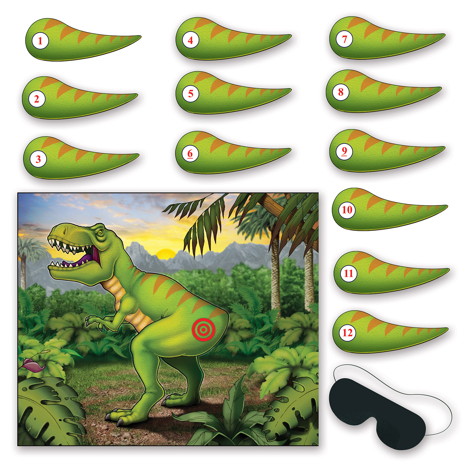 Pin The Tail On The Dinosaur GAME