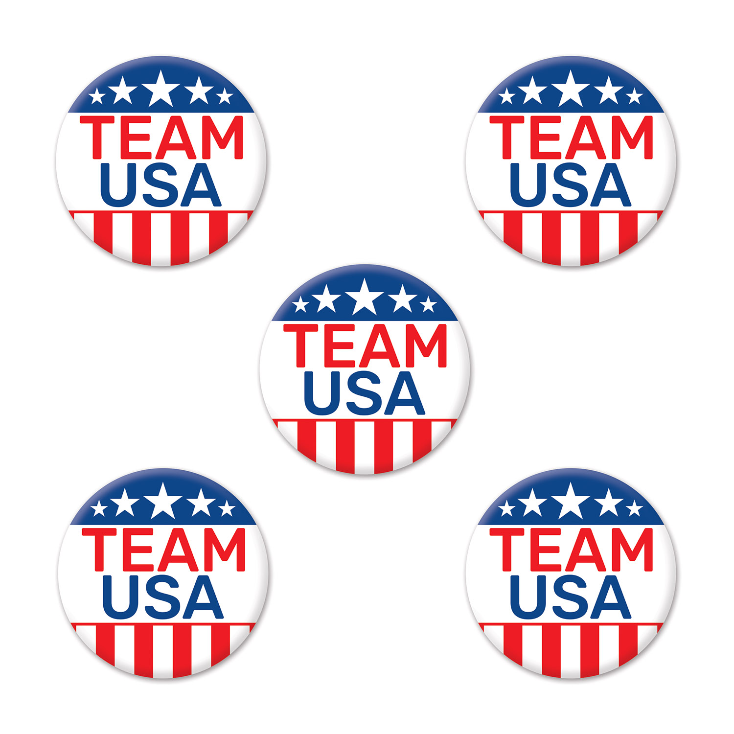 Team USA Party Buttons