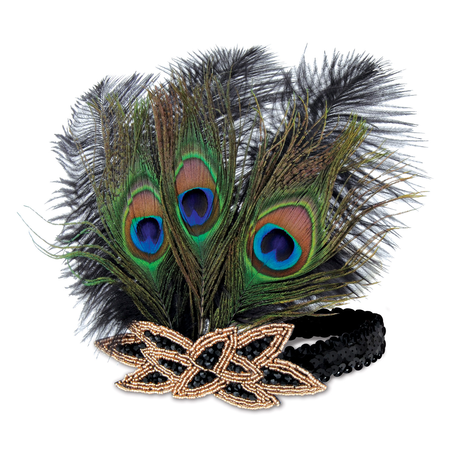 Flapper Peacock Headband