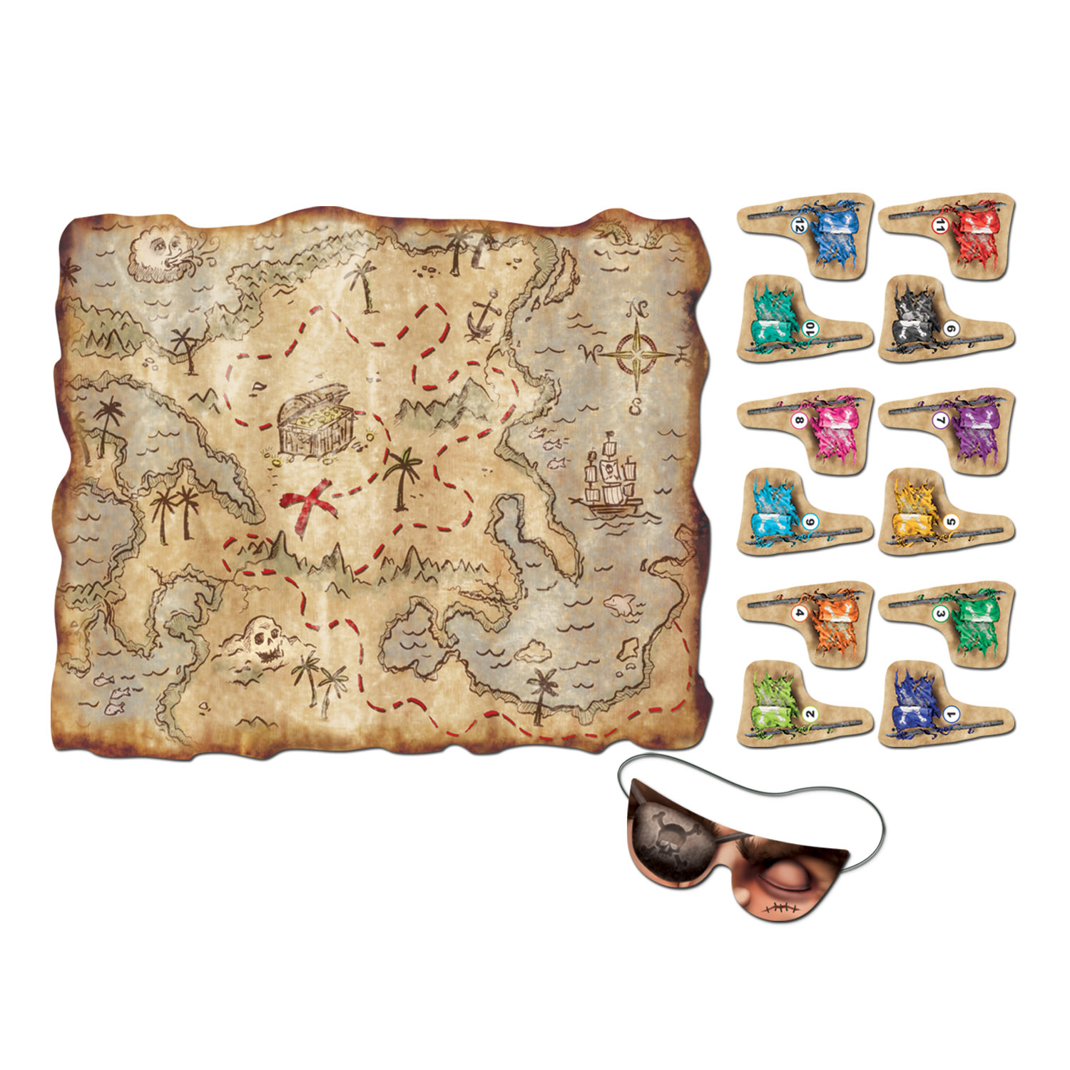 Pirate Treasure Map Party GAME