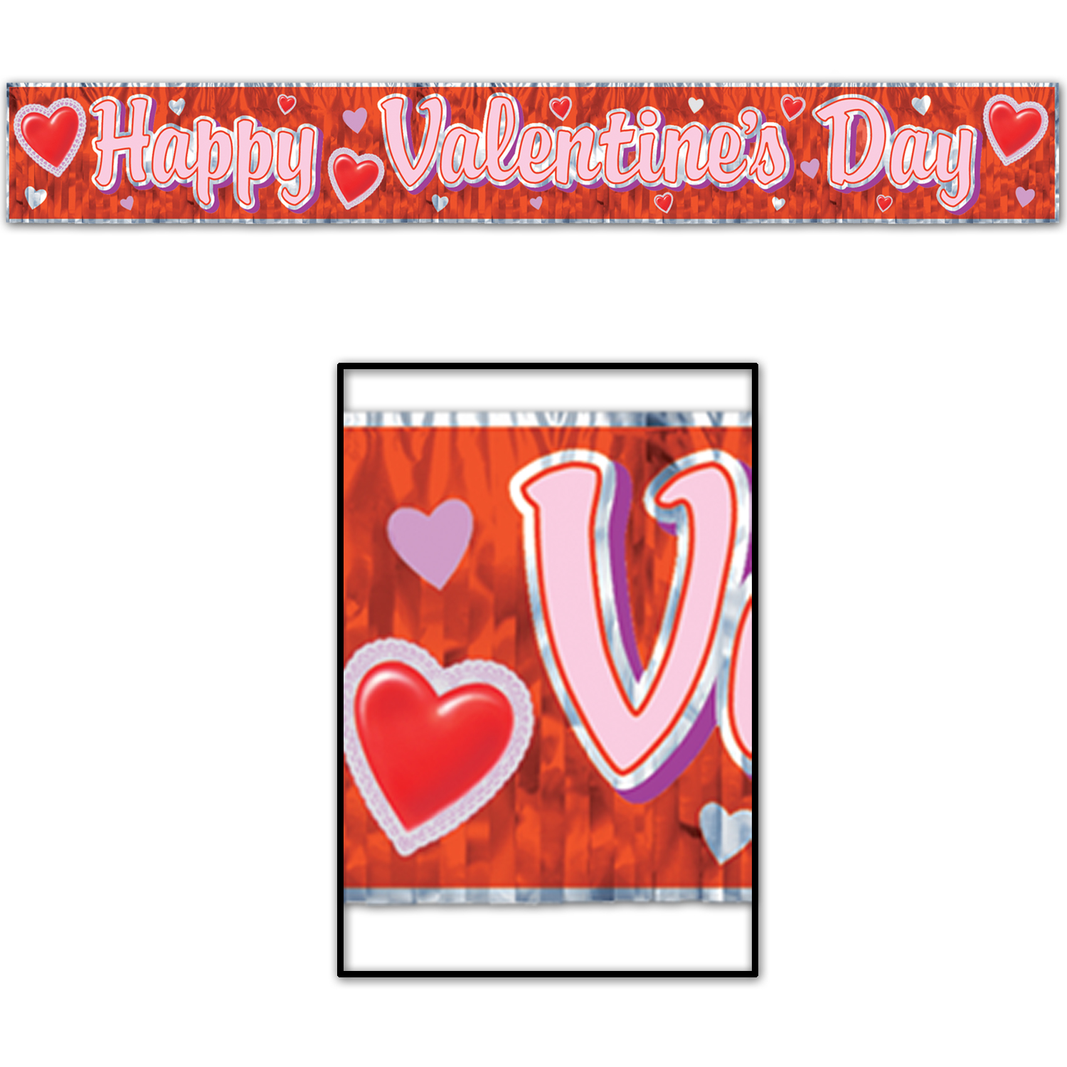 Met Happy VALENTINE's Day Fringe Banner