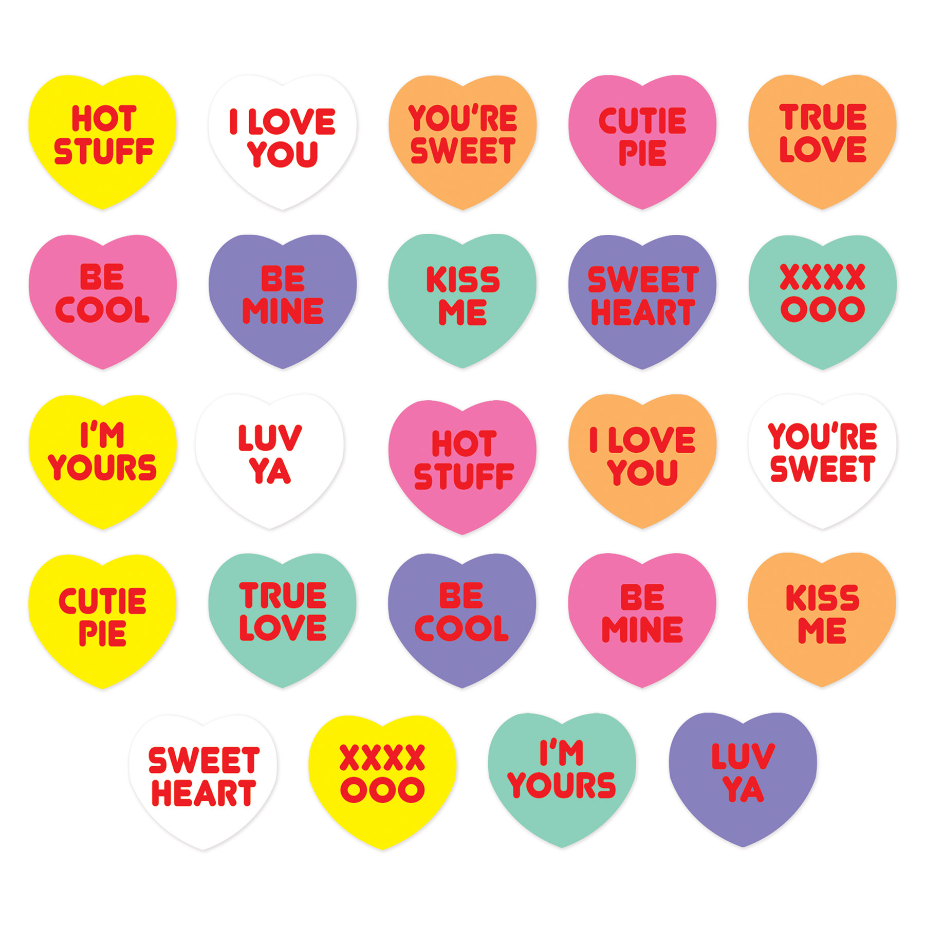 CANDY Heart Stickers