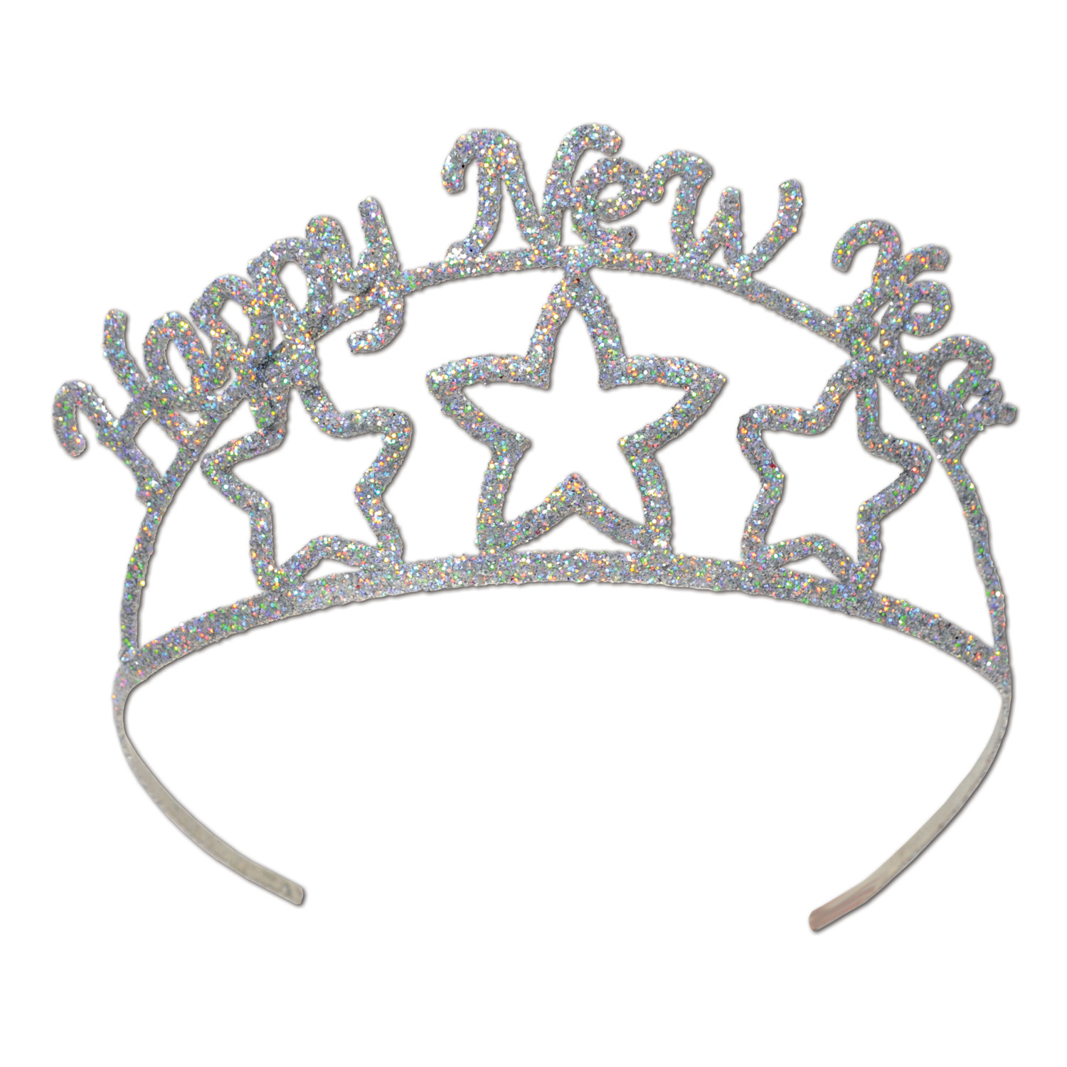 Glittered Metal Happy New Year TIARA