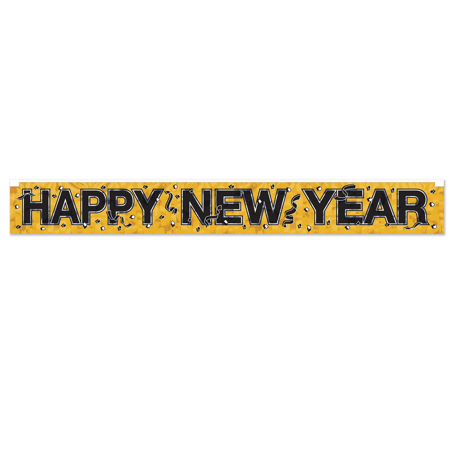 Metallic Happy NEW Year Fringe Banner