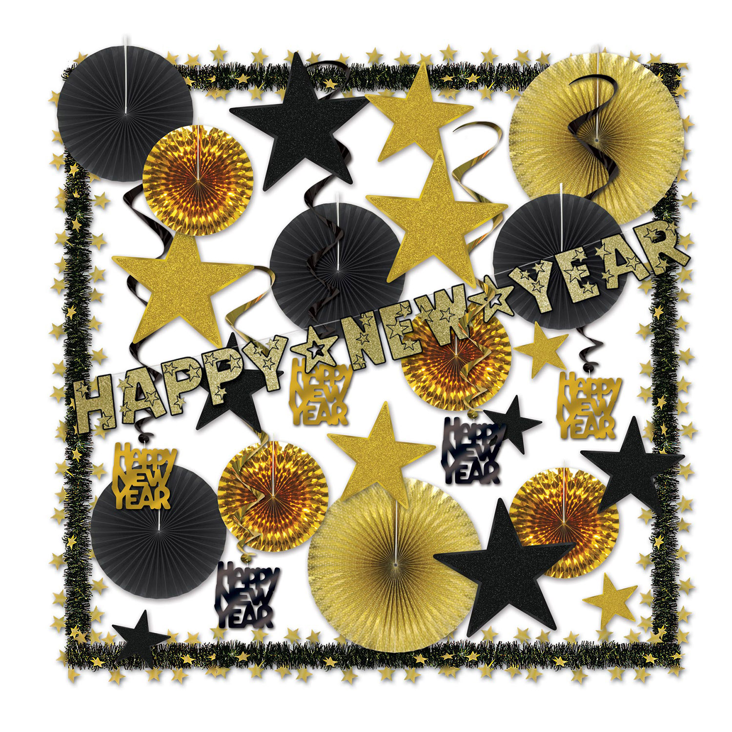 Glistening Gold NY Decorating Kit