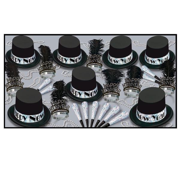 Silver TOP Hat Asst for 50