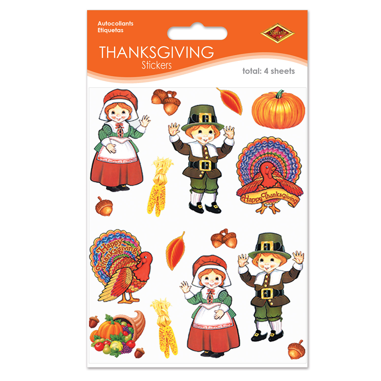 Pilgrim & Turkey STICKERS