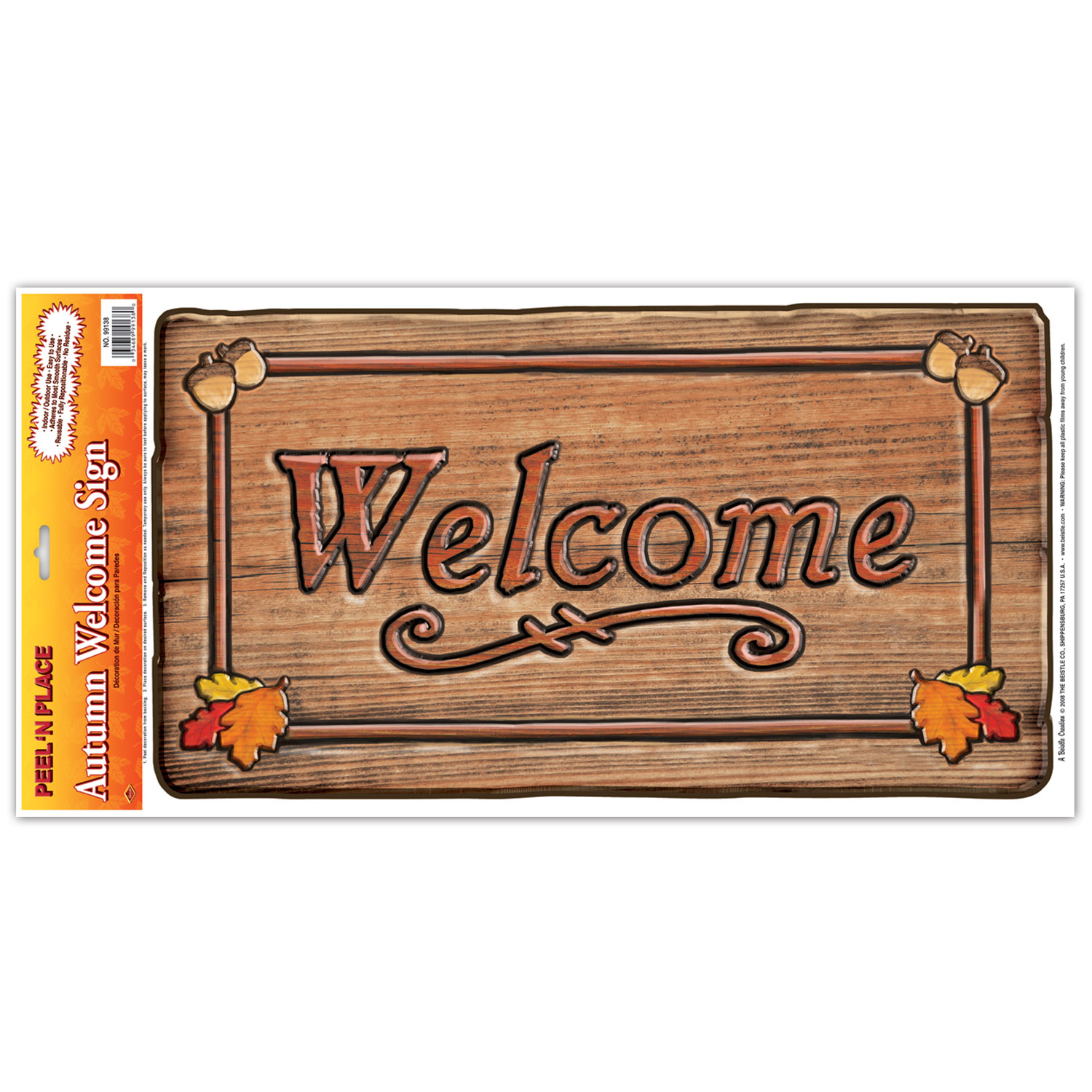 Autumn Welcome SIGN Peel 'N Place