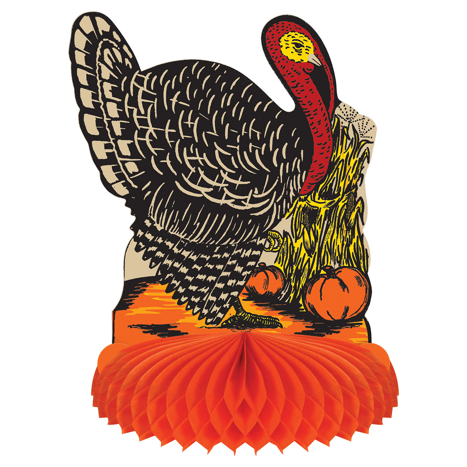 VINTAGE Fall Harvest Turkey Centerpiece