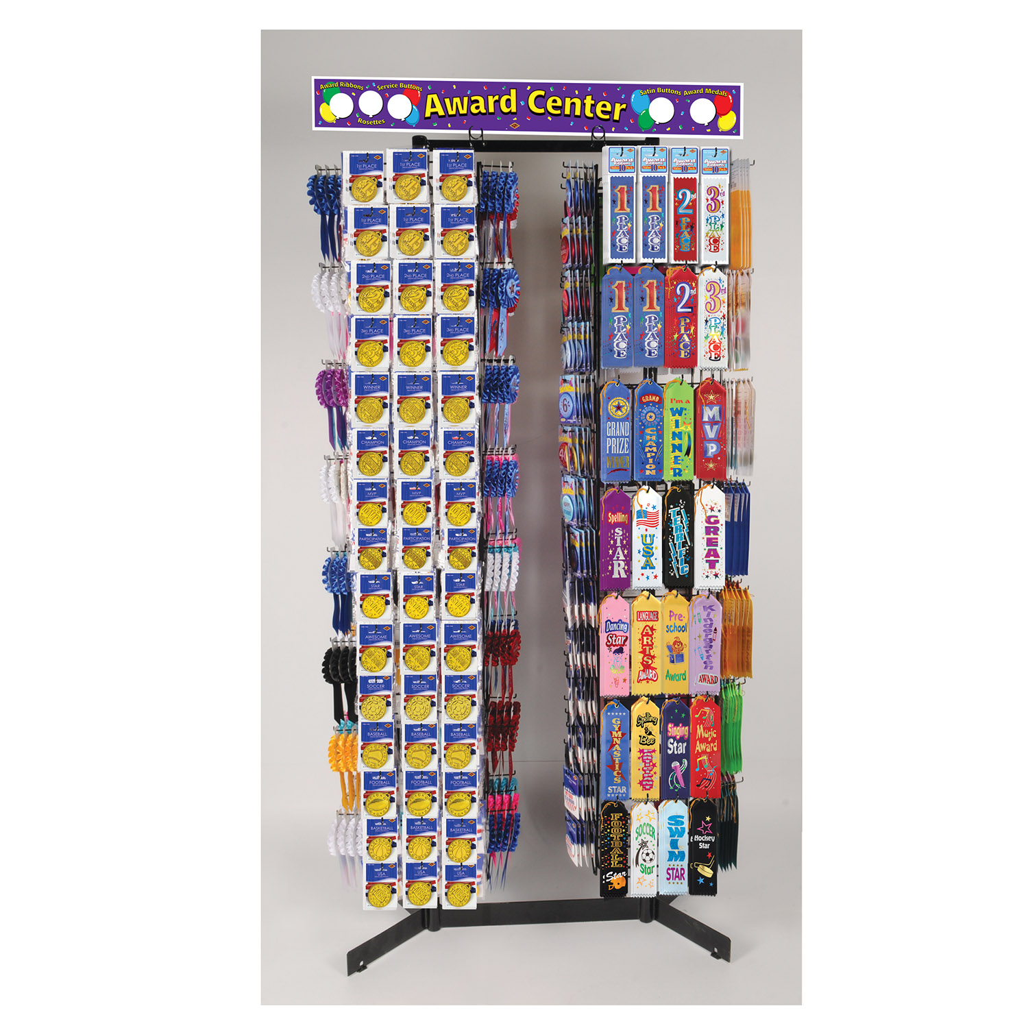 Double Spinner Rack Asst - 1290 PCs