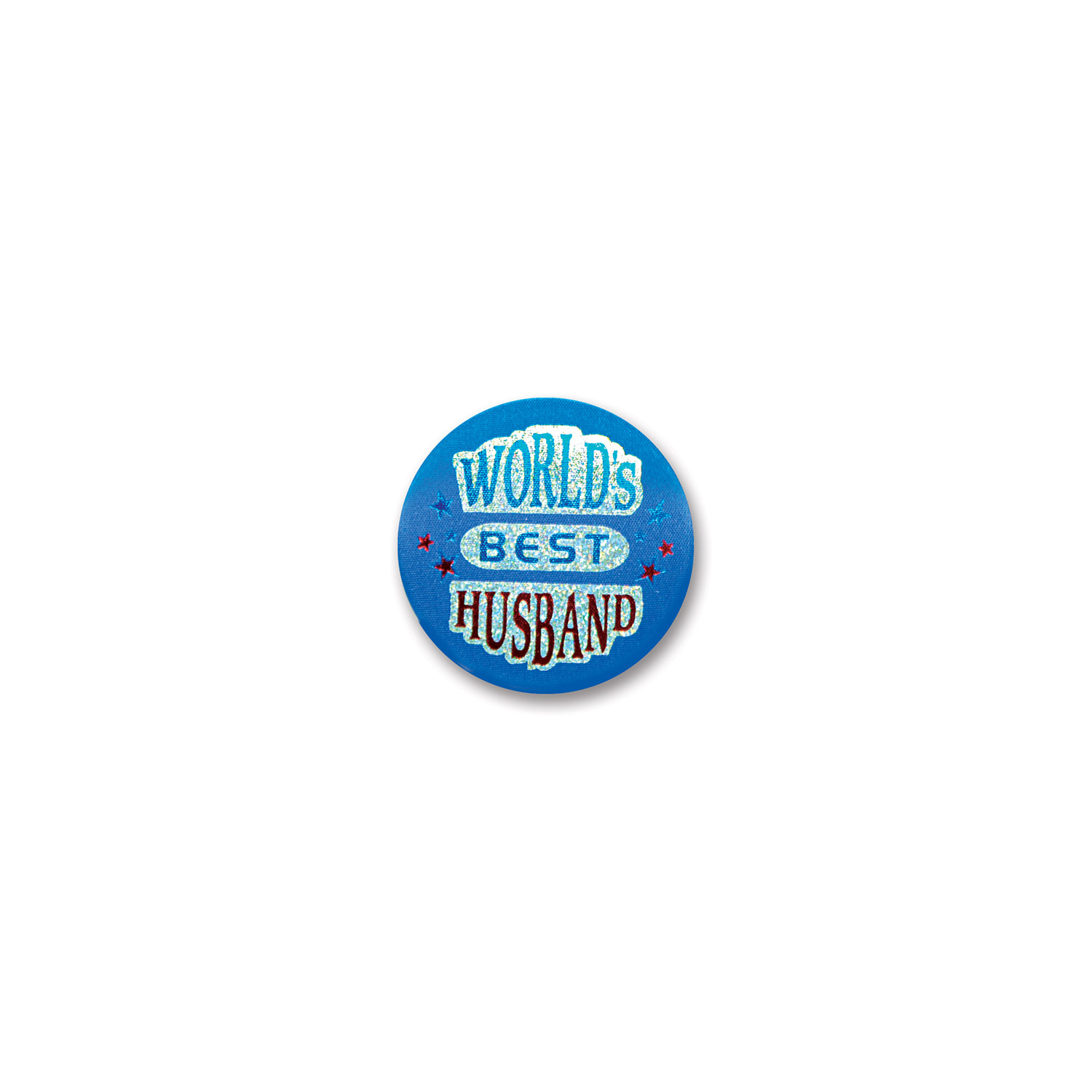 World's Best Husband Satin Button