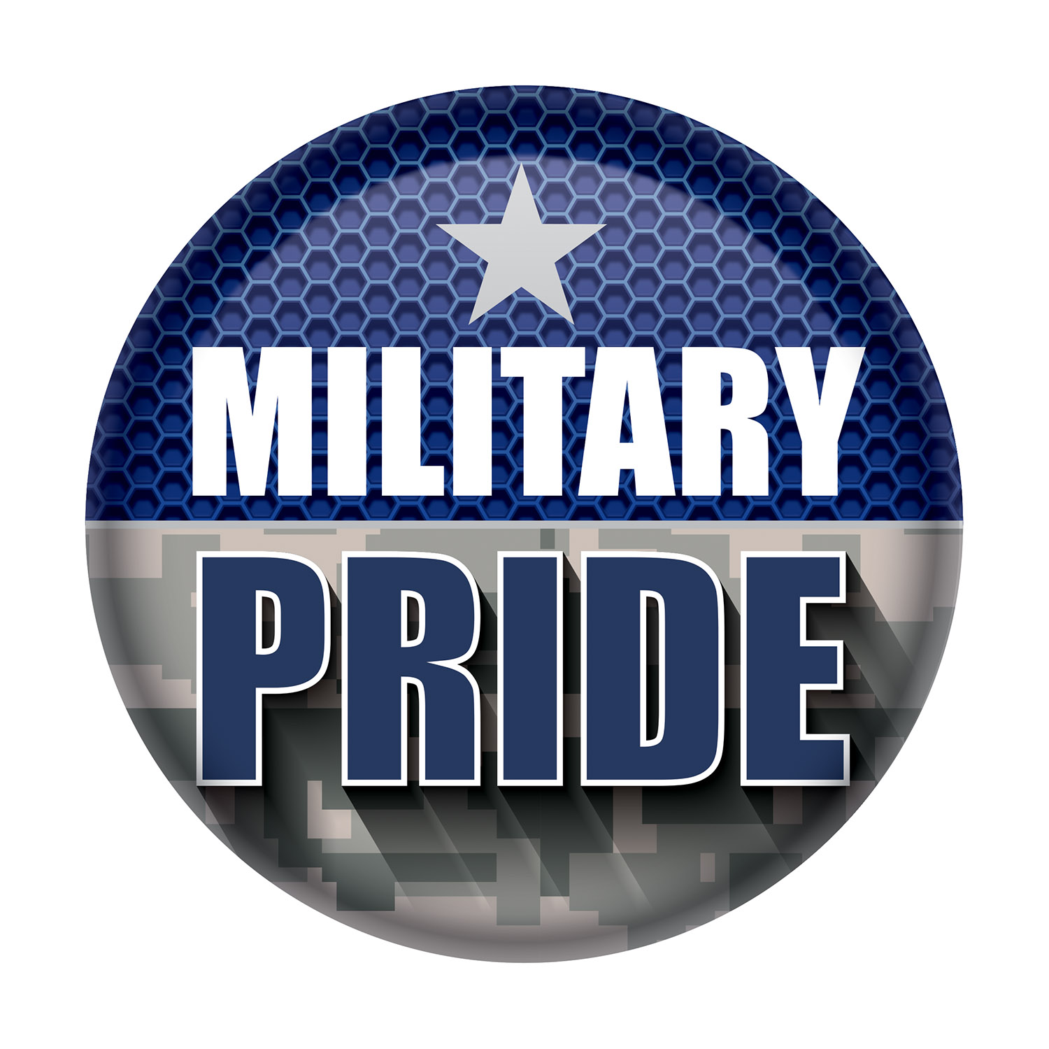 Military PRIDE Button