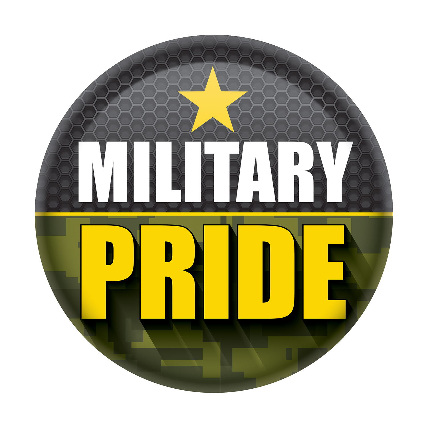 Military PRIDE Button