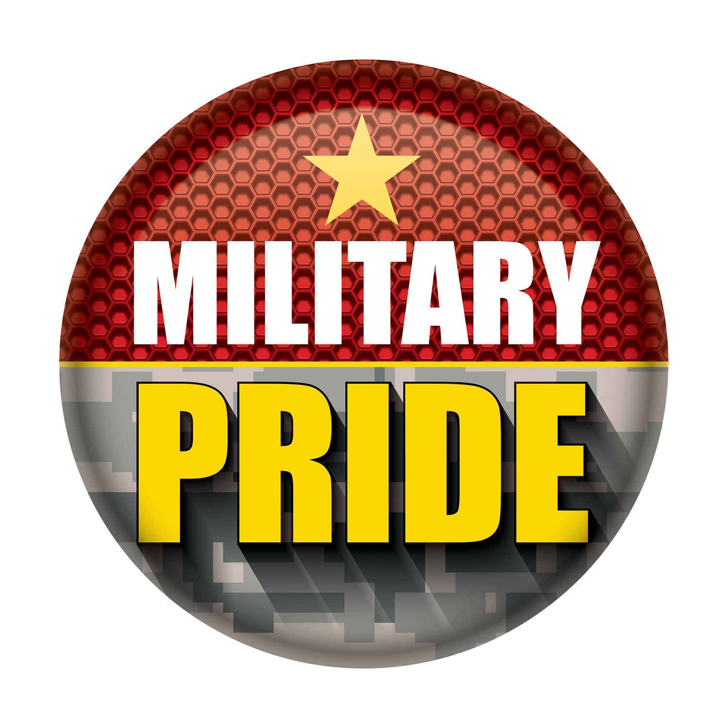 Military PRIDE Button