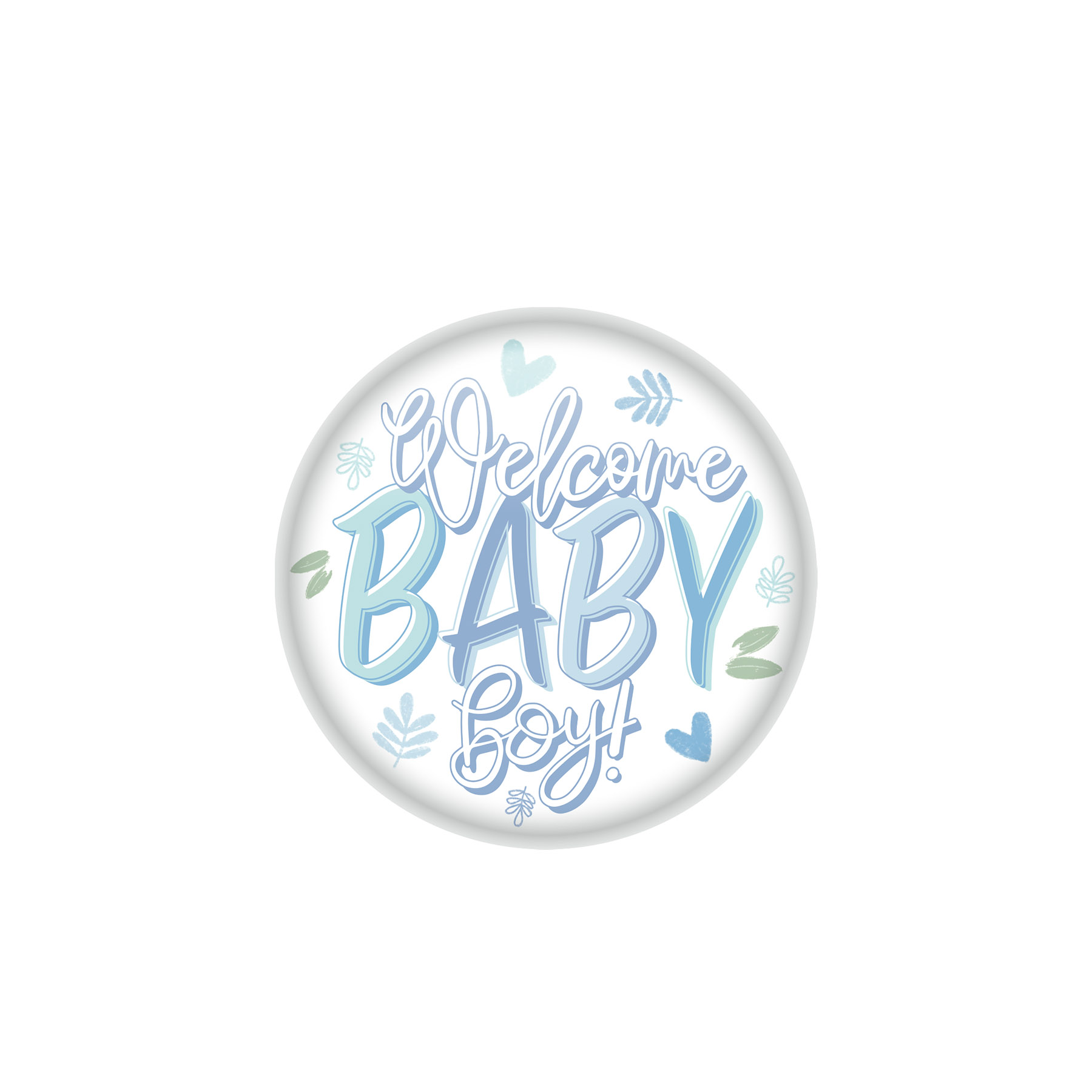Welcome BABY Boy! Button