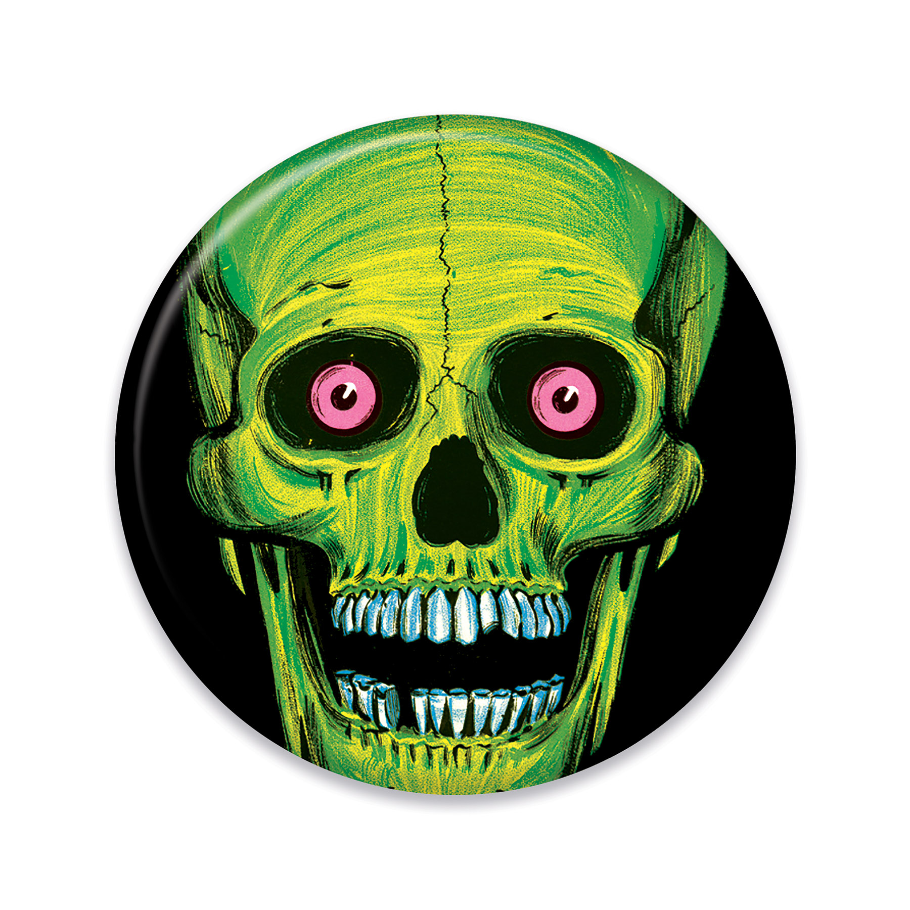 Vintage Halloween SKULL Button