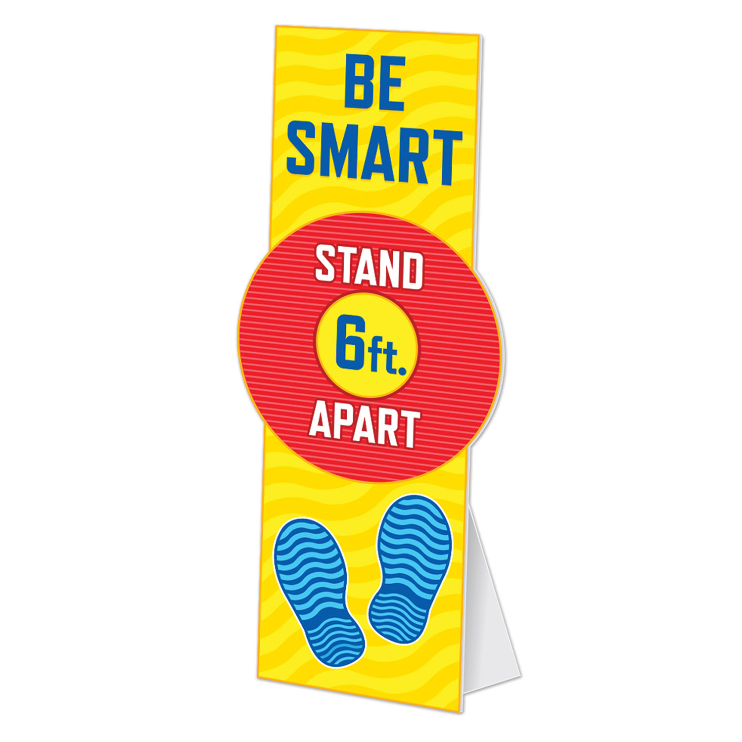 Be Smart Stand 6' Apart Crdboard Standee